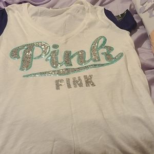Pink v-neck tshirt